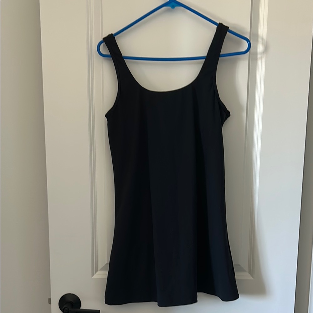 Under Armour Womens Athletic Black Sleeveless Tennis Dress